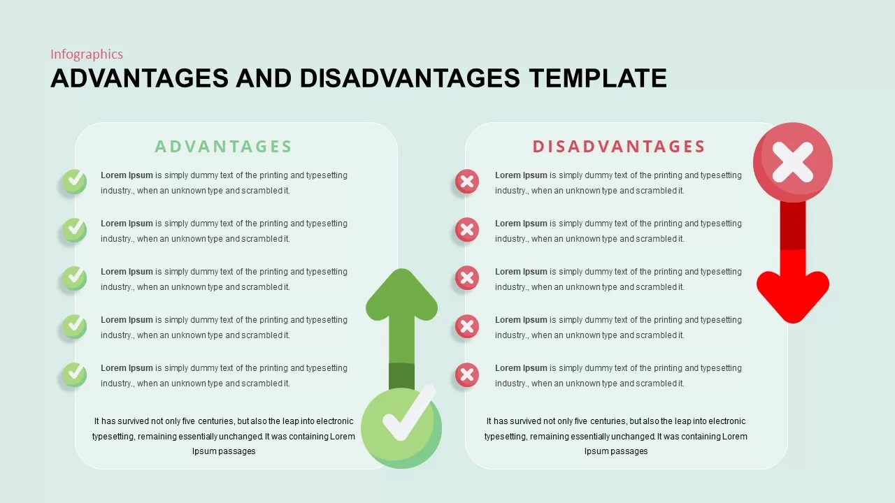 advantages-and-disadvantages-with-arrows-up and-down