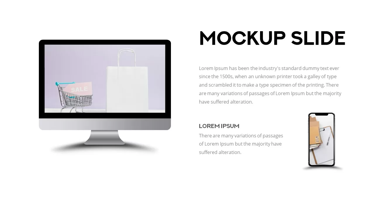 mockup slide