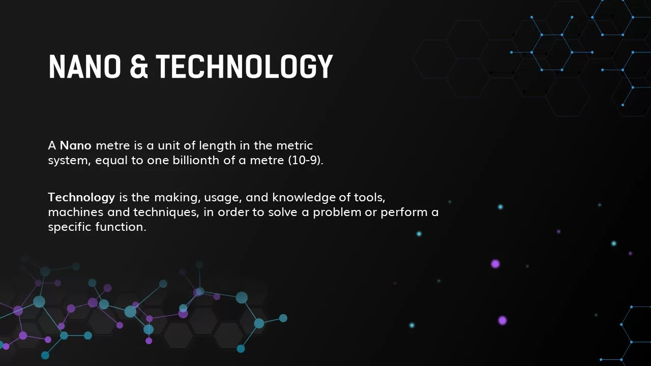 nano & technology powerpoint template