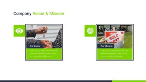 Free Real Estate PowerPoint Template Vision and Mission