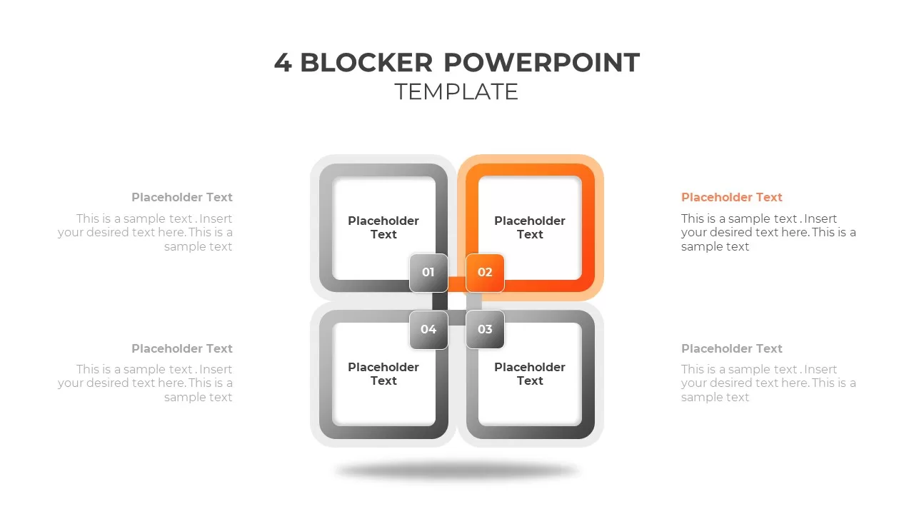 4 block ppt template