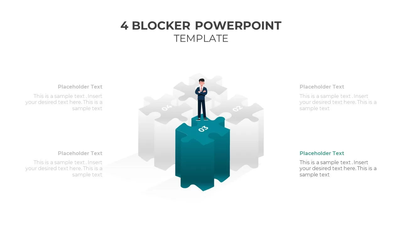 4 blocks slide ppt17 template