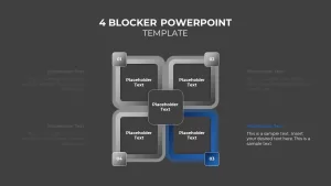 4 blocks slide ppt26 template