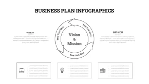 Black and white powerpoint infographics