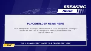 Breaking News ppt template