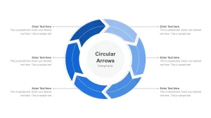 Circular arrow template powerpoint