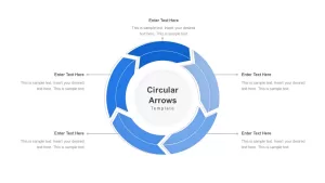 Circular arrow template ppt