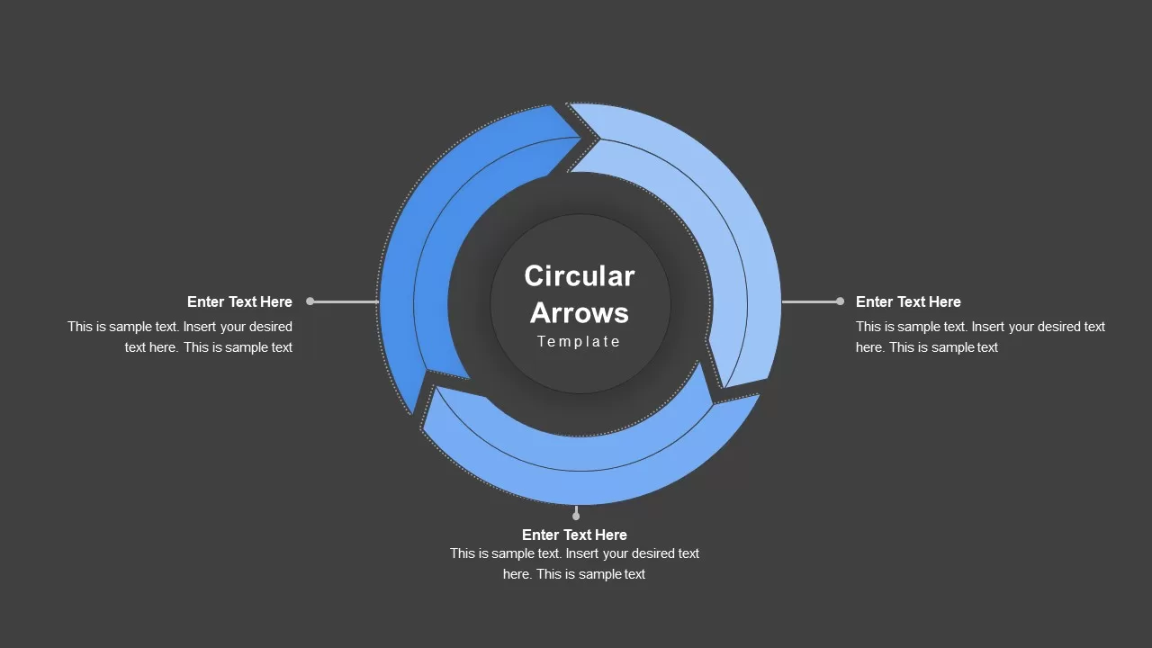 Circular powerpoint arrows