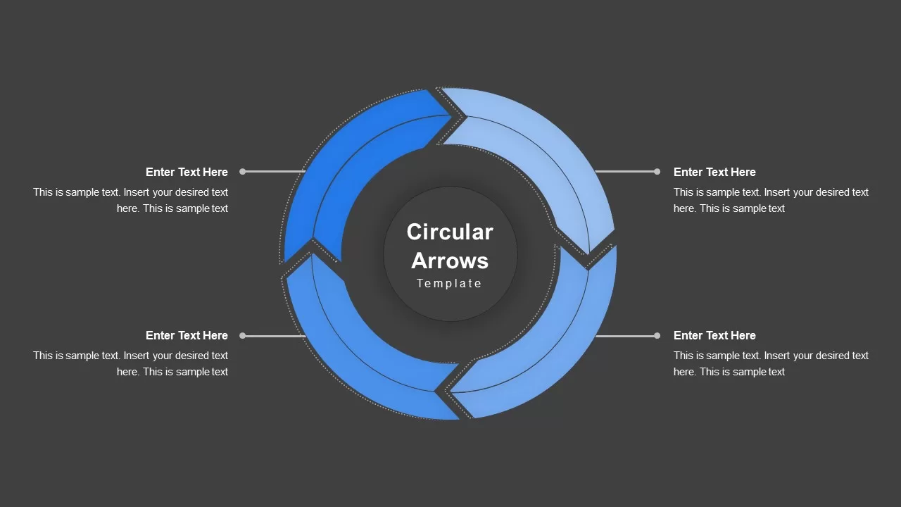 powerpoint circular arrow