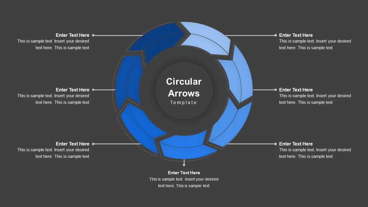 powerpoint circular arrow ppt