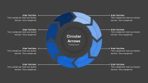 powerpoint circular arrow template