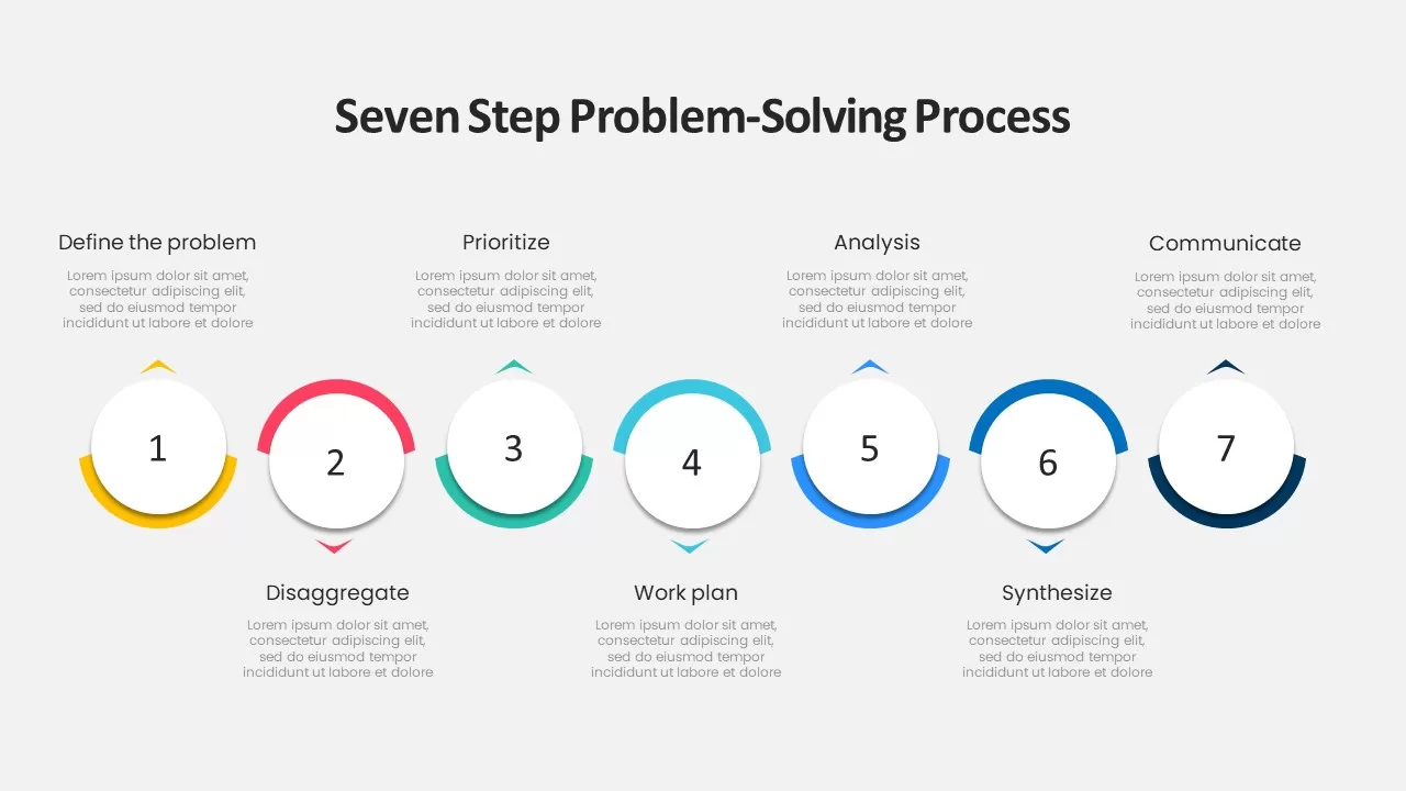 problem solving infographic slide