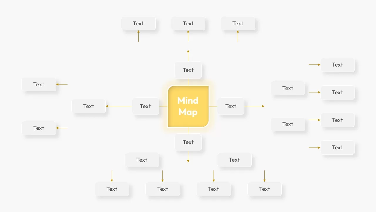 Embossed Mind Map Template