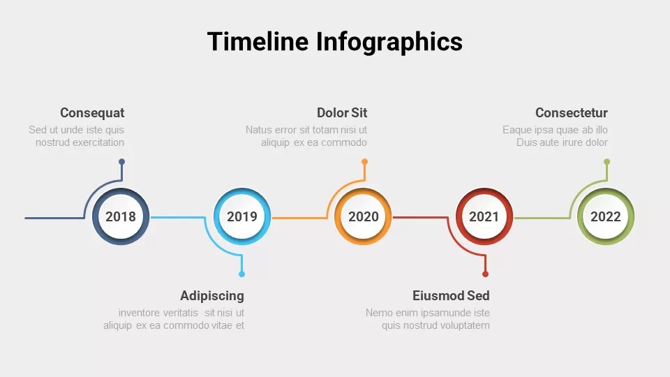 Free Timeline Infographics Template