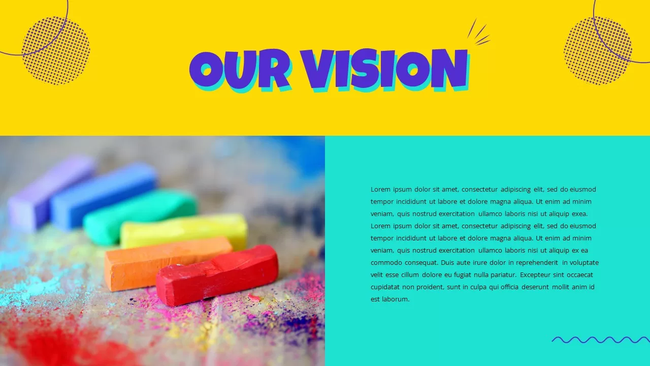 pop art our vision template