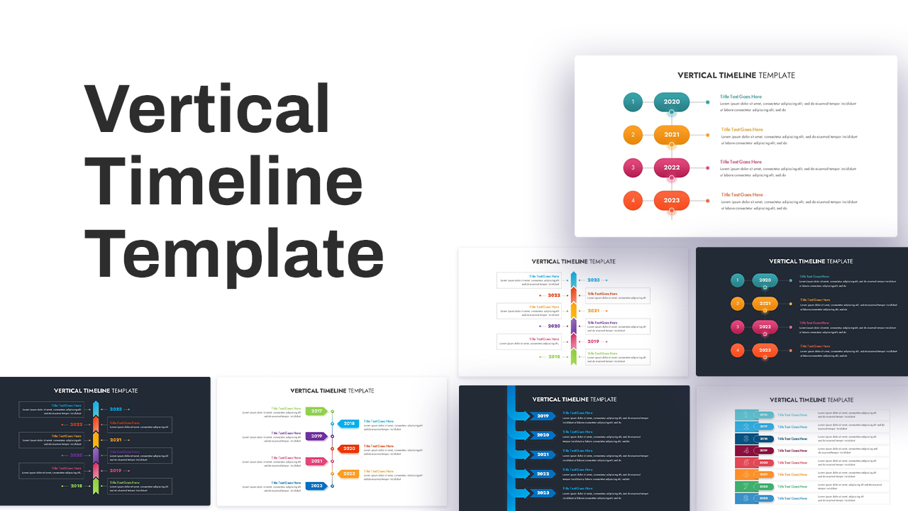 powerpoint vertical timeline