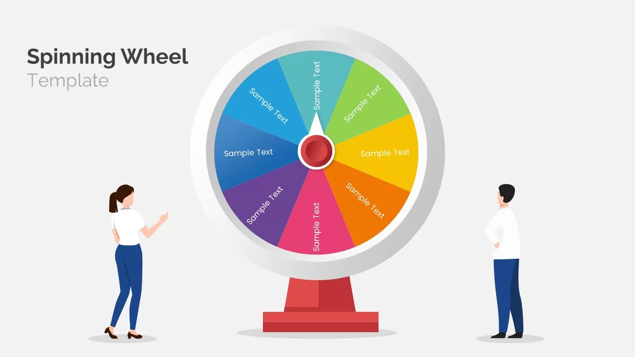 spinning wheel powerpoint template