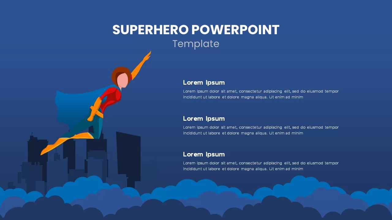 superhero ppt slide