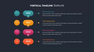 vertical timeline ppt