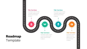 4 Stage Roadmap Infographics Template