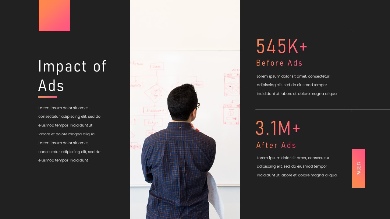 Light Duotone Gradient PowerPoint Presentation Template