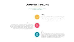 company timeline slide