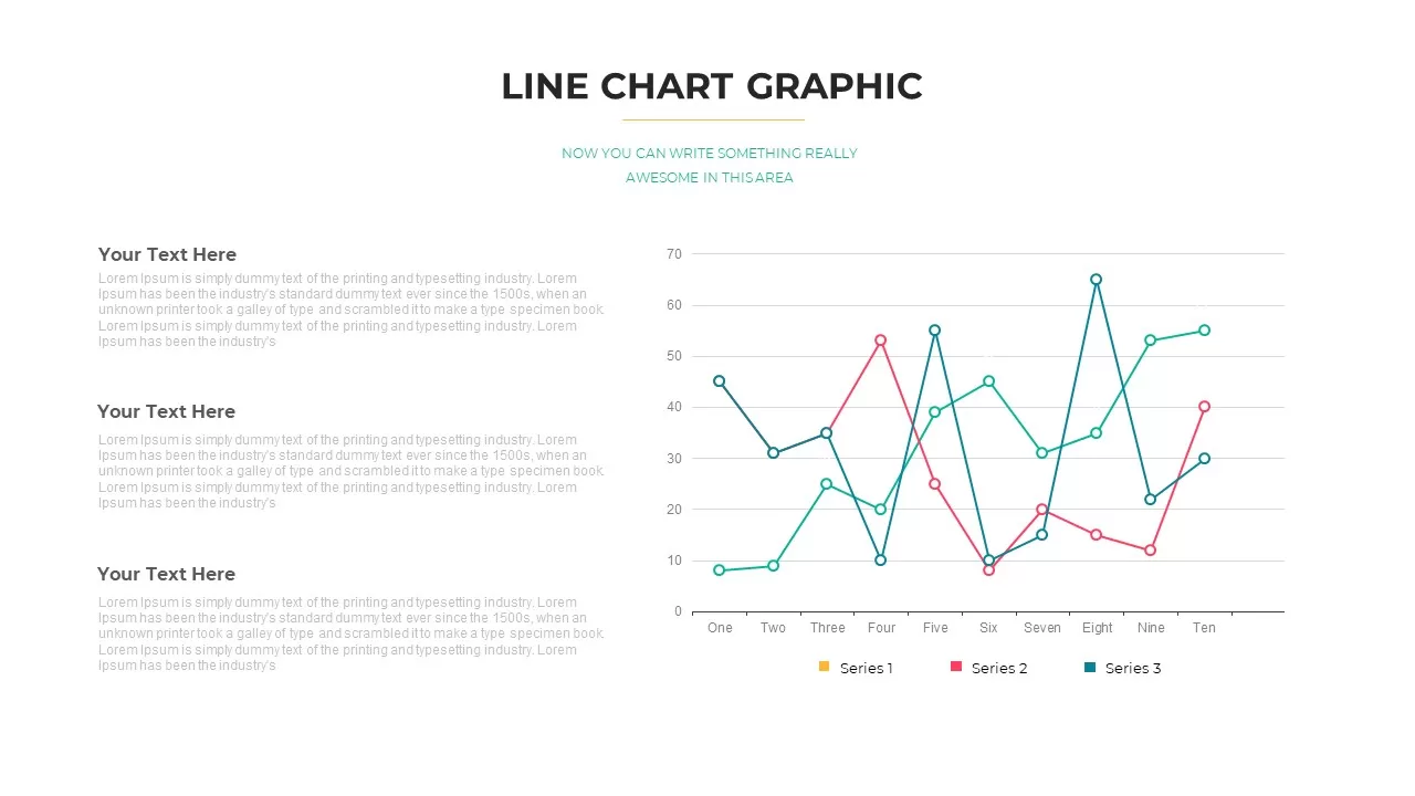 line chart ppt slide