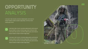 Army PowerPoint Template opportunity analysis