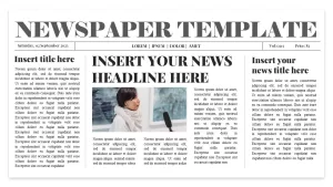 newspaper inspired PowerPoint template