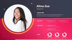 About Me Infographic