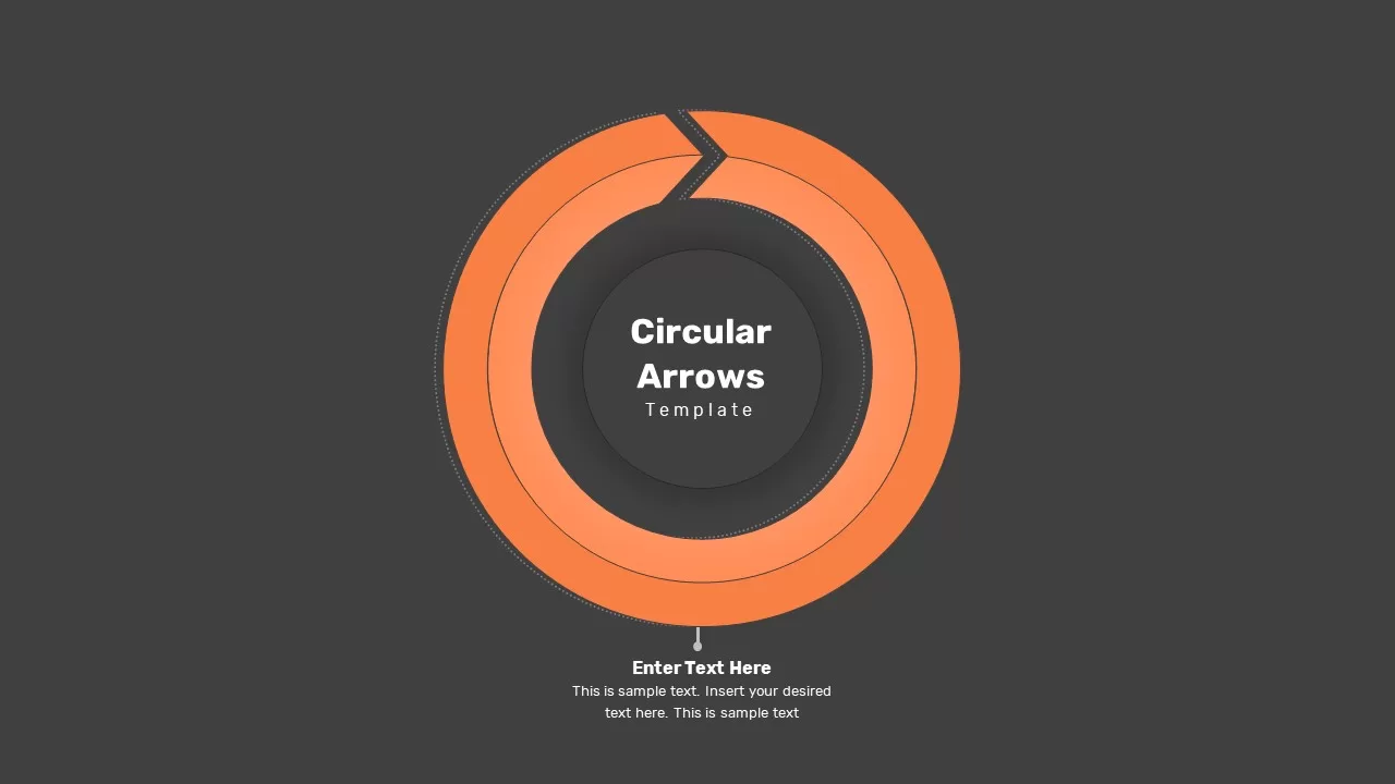 Circular Arrow Template Dark