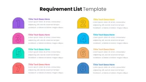 Requirements list template