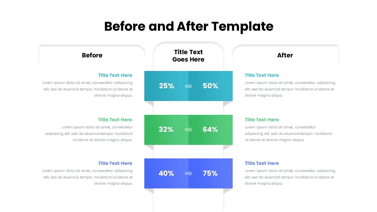 before and after slides