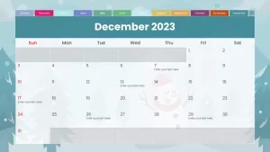 calendar-dec-2023-powerpoint-template