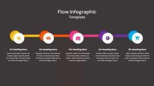 flowchart infographics slide