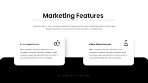 marketing and features slide