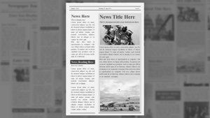 newspaper template powerpoint