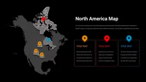 north america map infographics