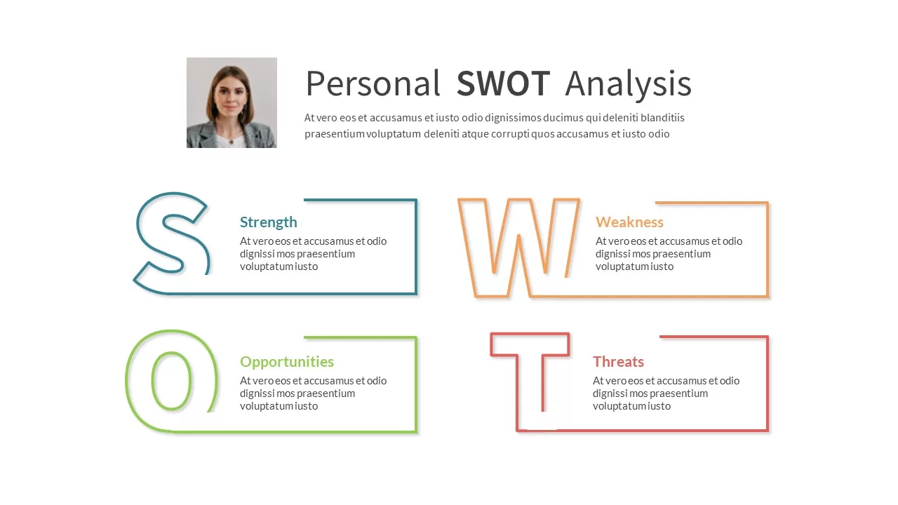 personal swot analysis powerpoint template