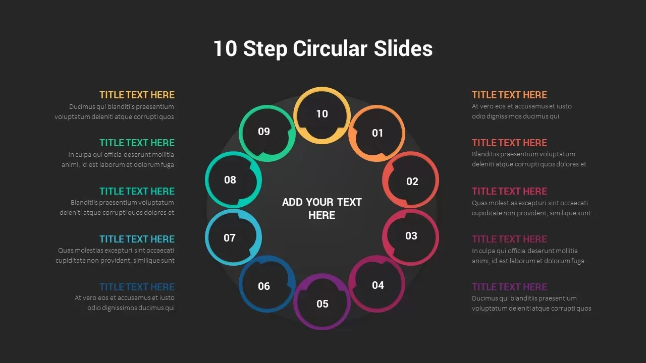 10 Step Circular Slide Dark