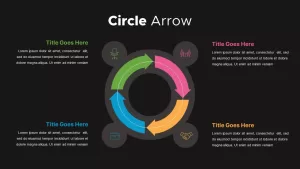 Circle Arrows Template Dark