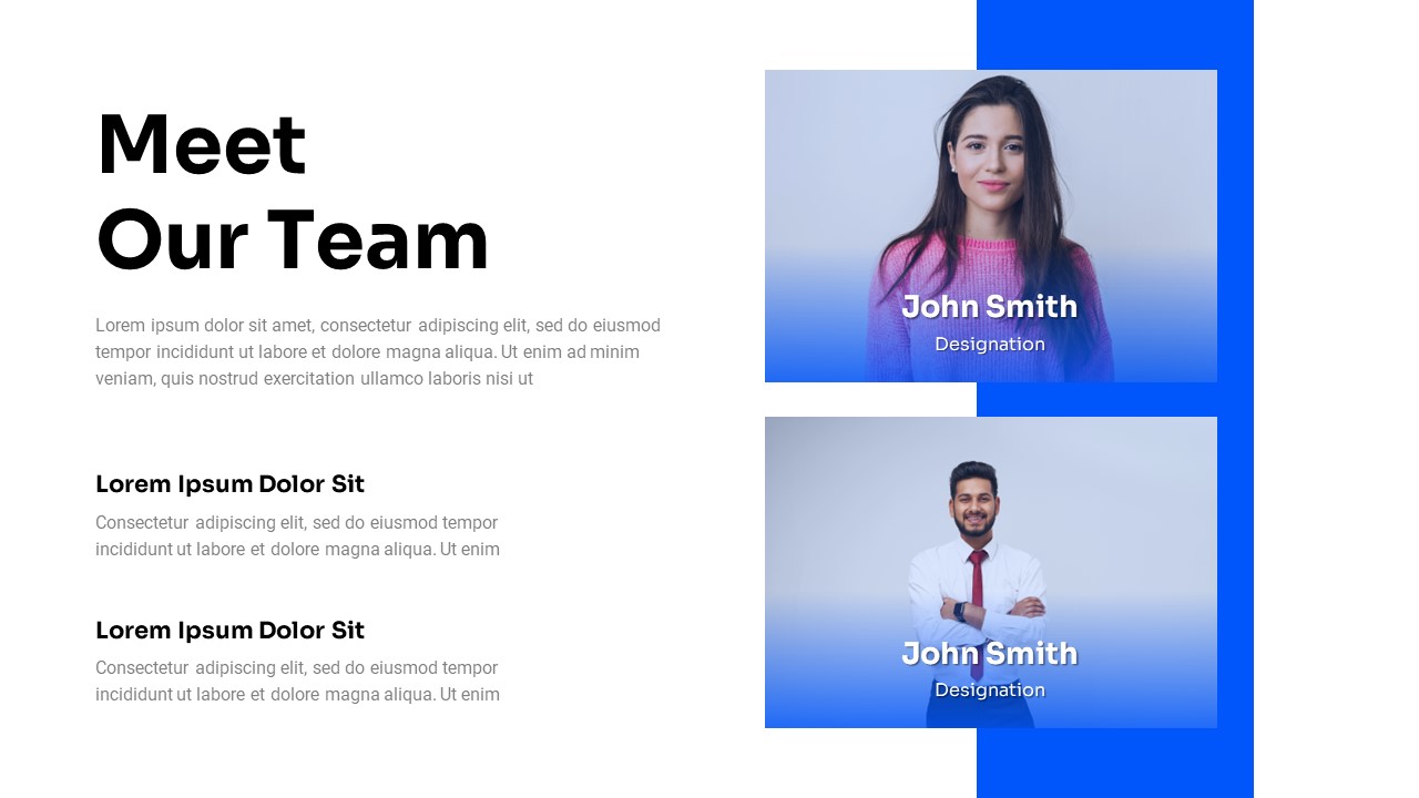 Clean Theme Business Presentation Team