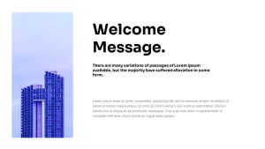 Clean Theme Business Presentation Welcome