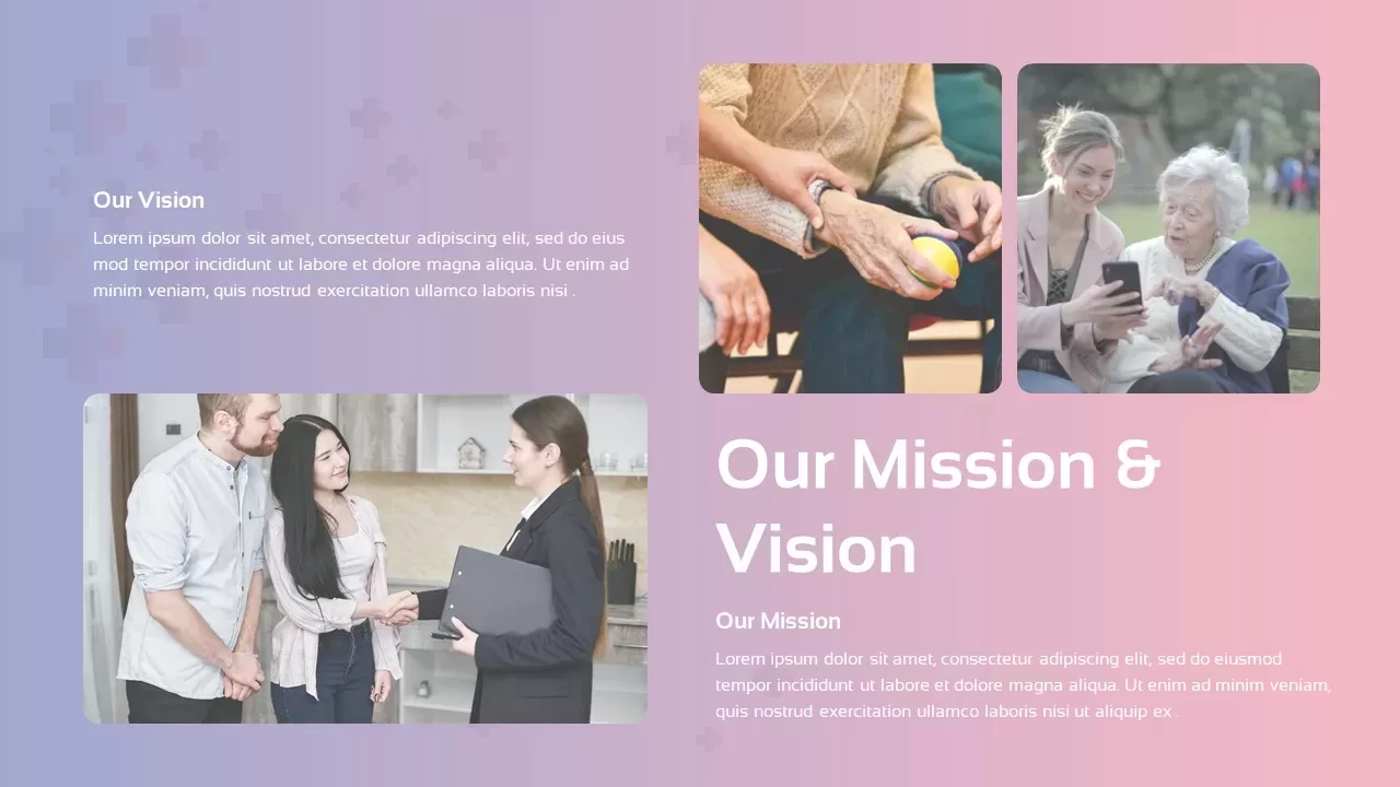 Health Insurance Vision Mission Presentation Template