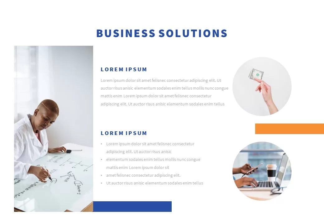 business solution slide