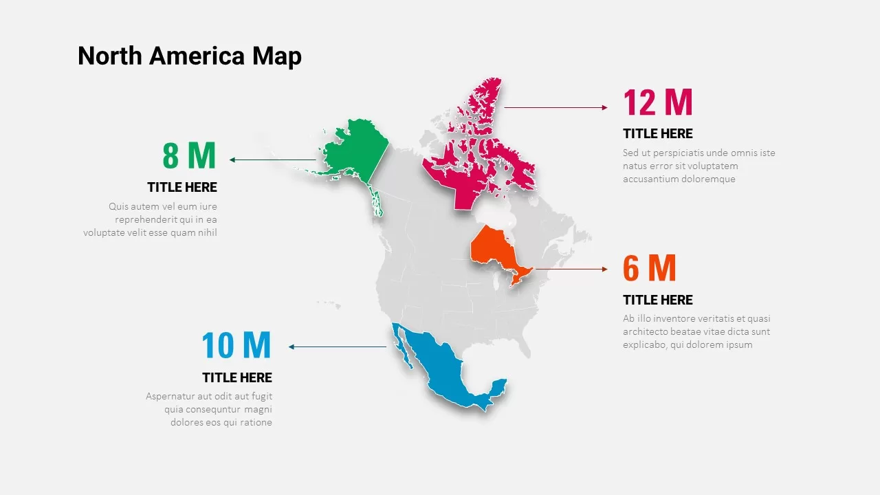 north america map template