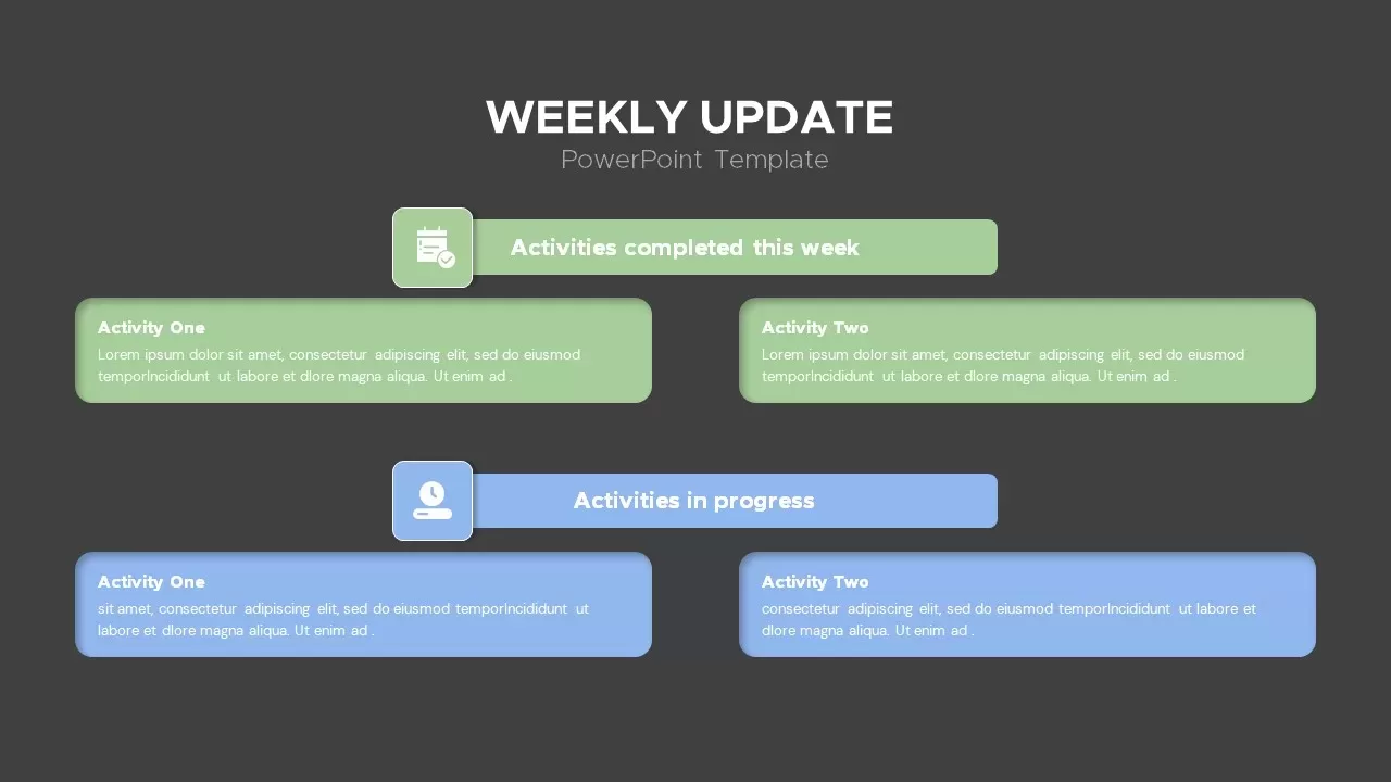 weekly updates powerpoint