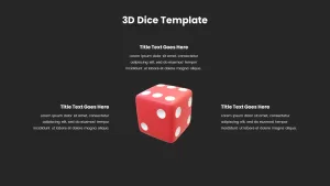 Animated 3D Dice Template, Animated 3D Dice PowerPoint Template, Animated 3D Dice ppt Template, Animated 3D Dice slide, editable 3D Dice Template