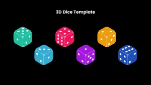 Animated 3D Dice Template, Animated 3D Dice PowerPoint Template, Animated 3D Dice ppt Template, Animated 3D Dice slide, editable 3D Dice Template