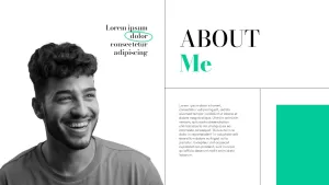 About me Creative Portfolio Presentation Template